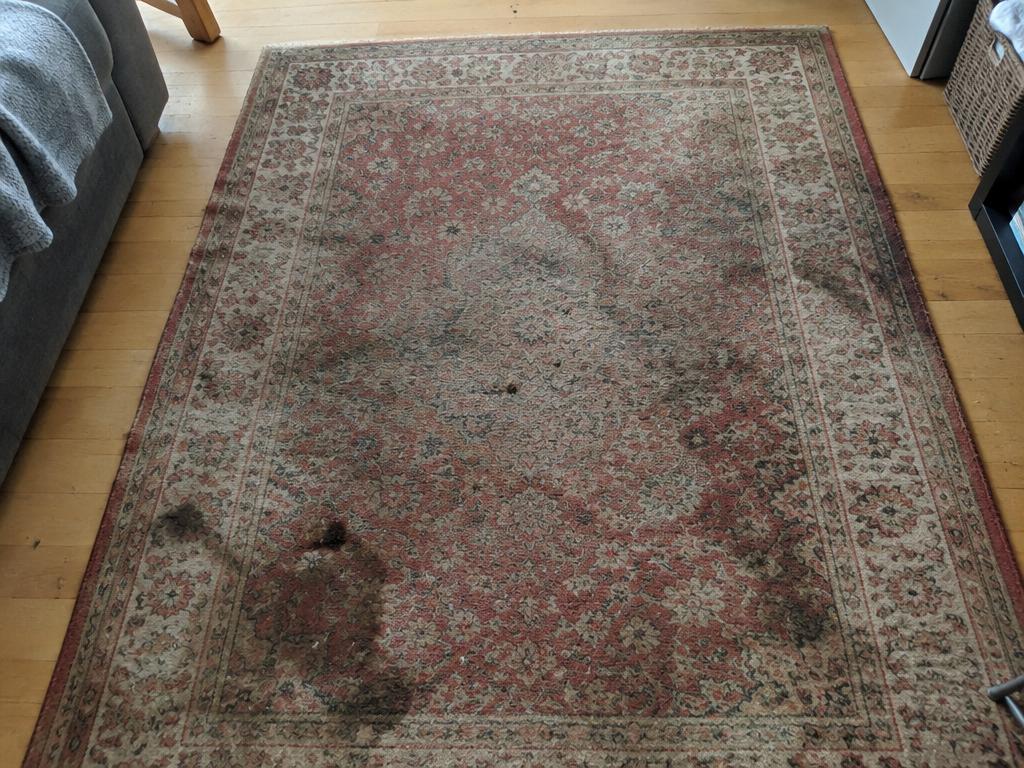 Orientalischer Teppich vor der Reinigung